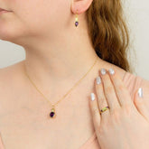 Iris Petal Drop Pendant